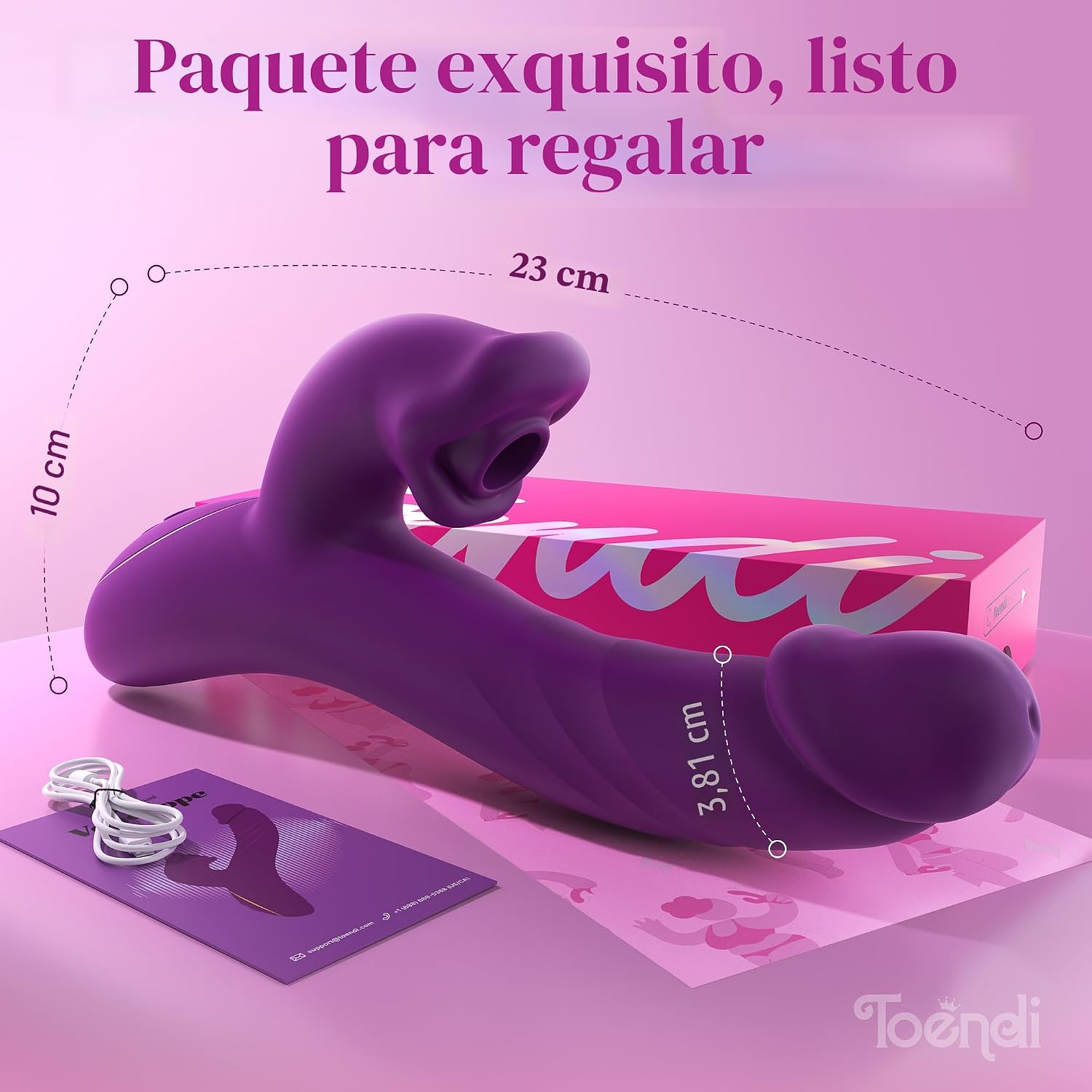 Toendi Juguete sexual con vibrador de succión, vibradores de conejo...