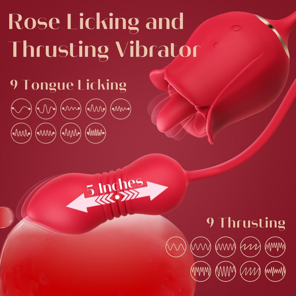 Vibrador de juguete de rosa para adultos, juguetes sexuales MOOLIGI...