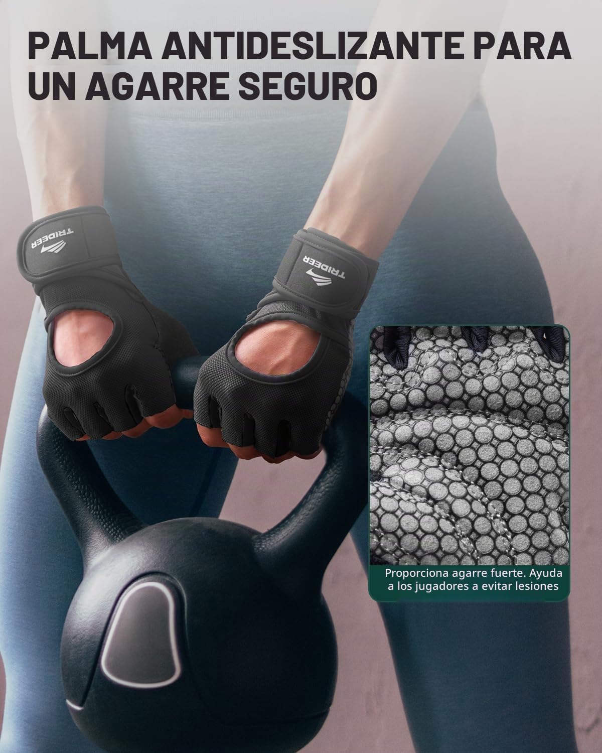 Trideer Guantes de levantamiento de pesas para mujeres y hombres |...