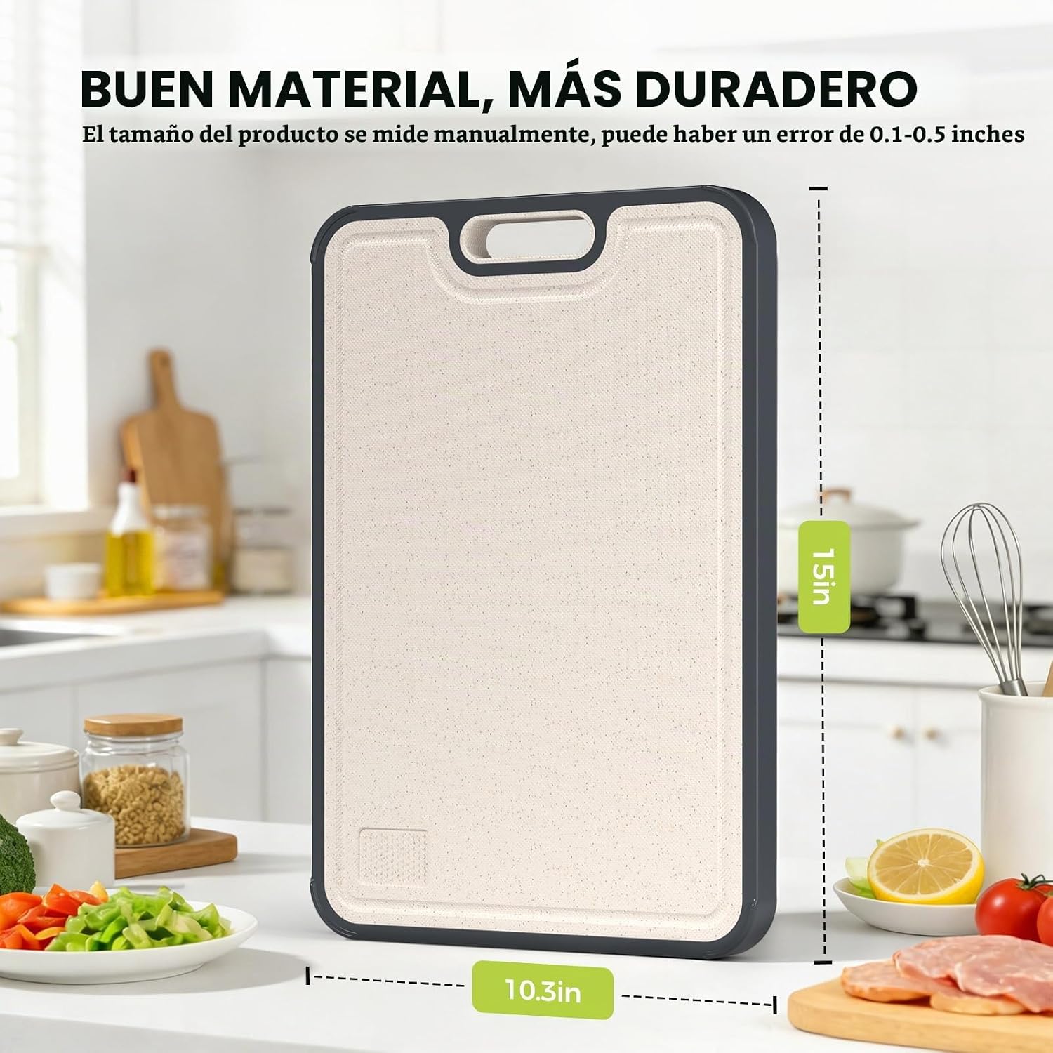SUMZZZ Tabla de cortar de titanio, Titanio\/PP de grado alimenticio...