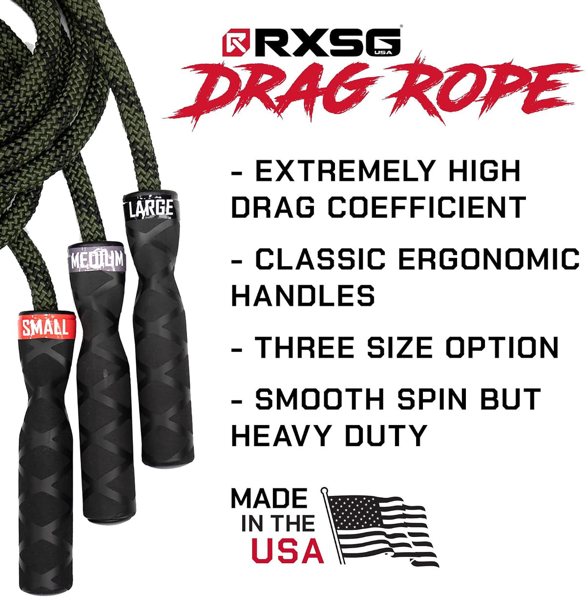 Rx Smart Gear Cuerda de saltar con asas ergonómicas antideslizantes...