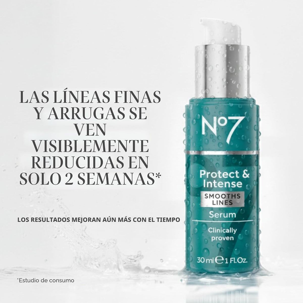 No7 Protect & Perfect - Suero facial avanzado intenso, 1 onza líqui...