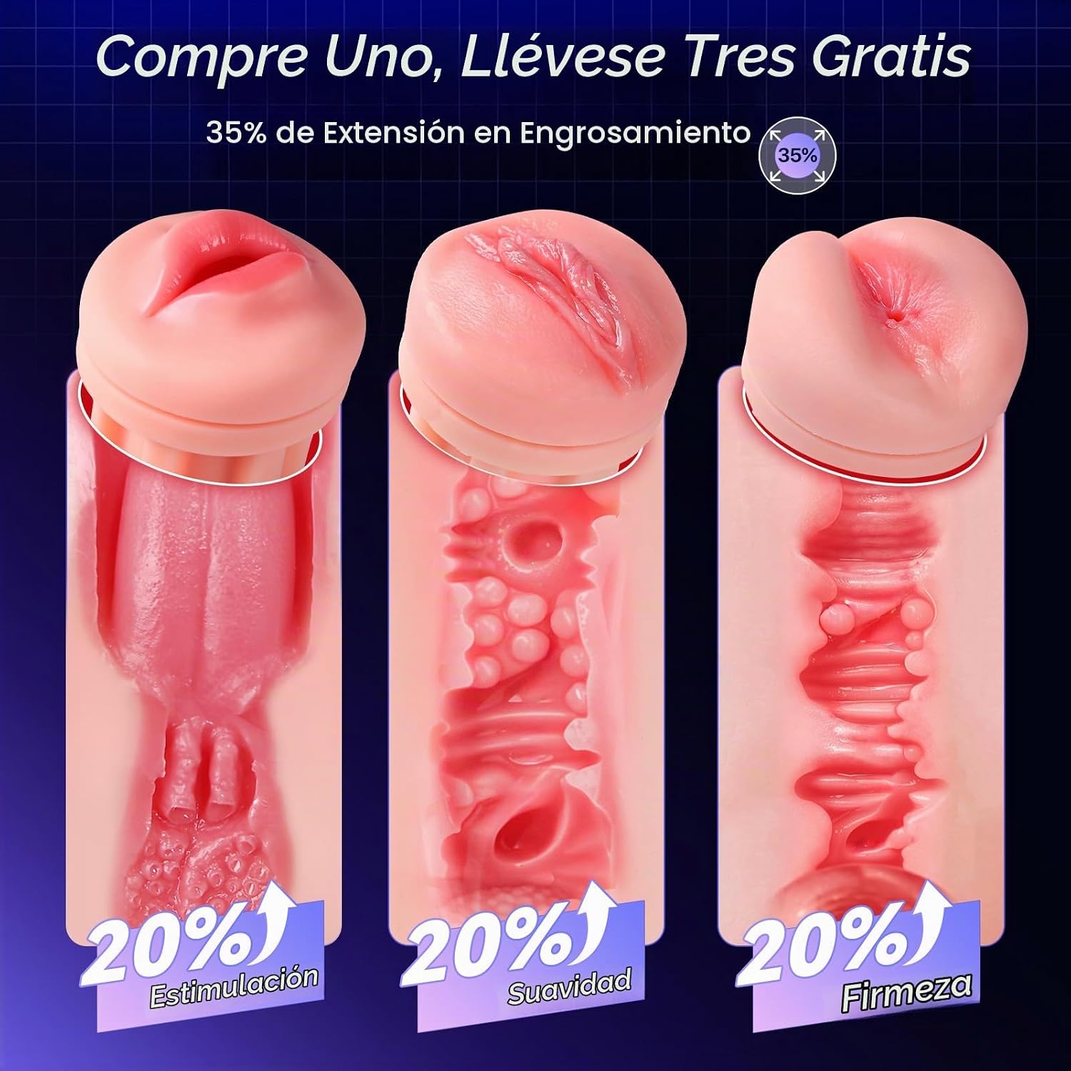 Uoffile Masturbador masculino Juguetes sexuales para hombres \u2013...