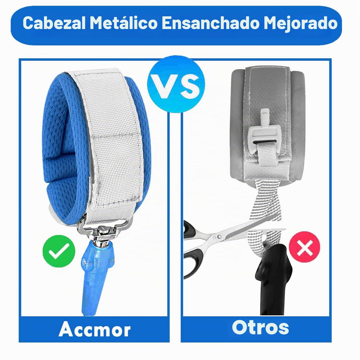 Accmor - Muñequera reflectante antipérdida con cerradura para niños...
