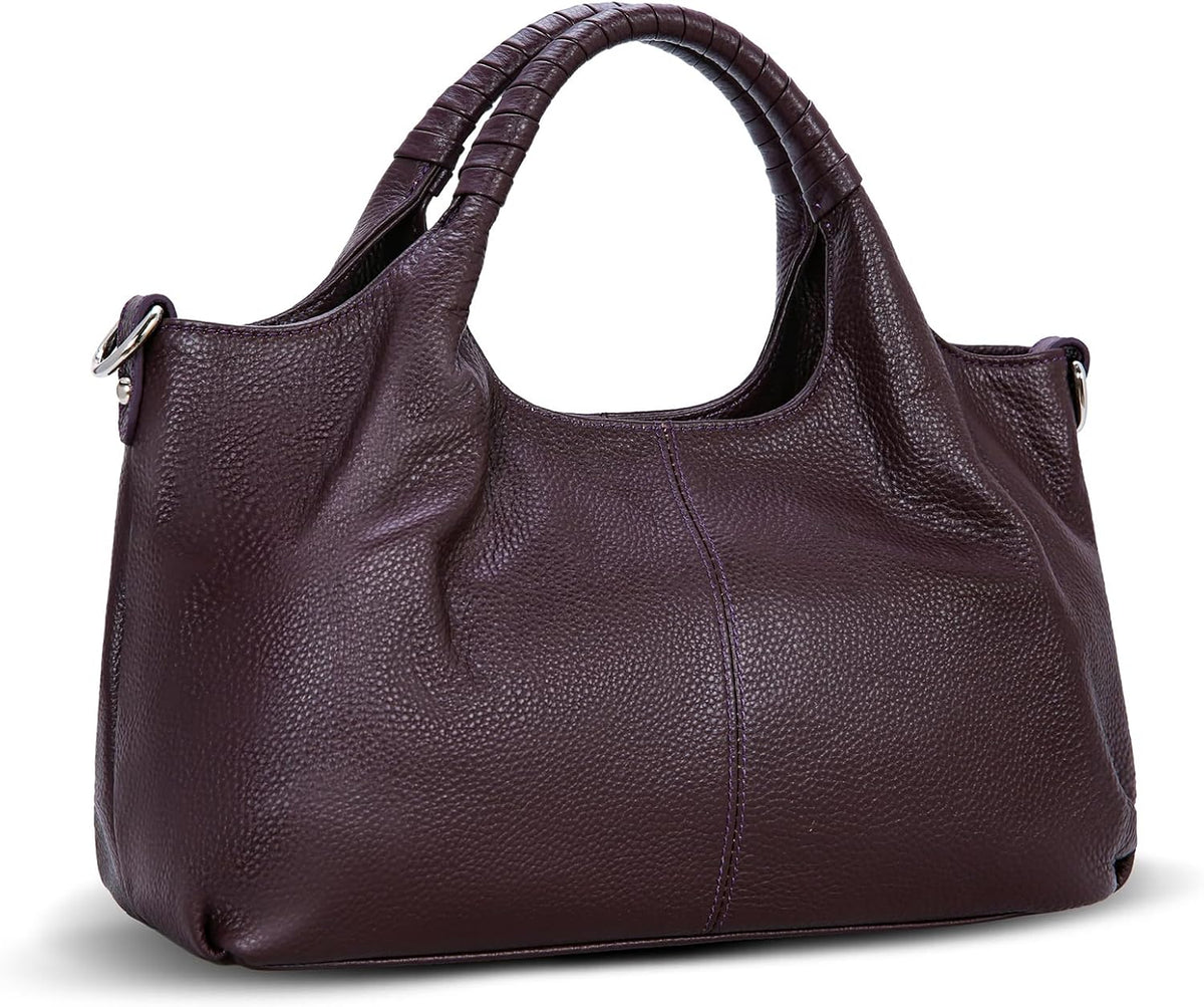 Iswee Bolso de cuero para mujer, bolso cruzado y bolso de hombro Ho...