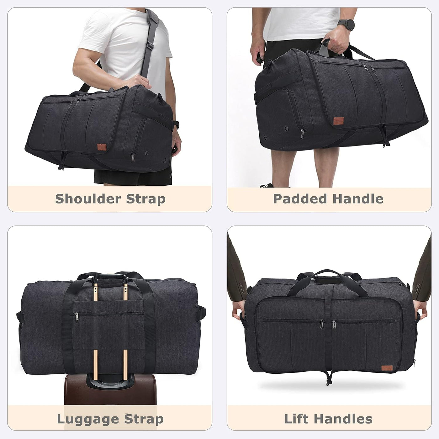 Bolsa de viaje impermeable plegable plegable de 120L para hombres y...