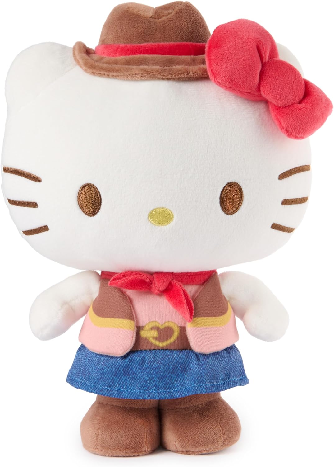 GUND Sanrio - Peluche oficial de Hello Kitty Cowgirl, juguete de pe...