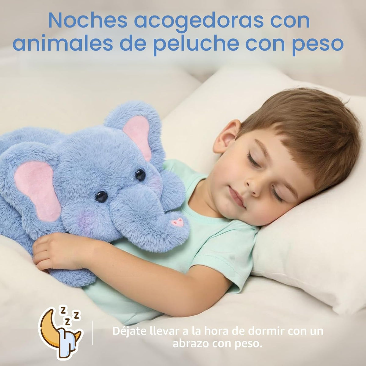 Mewaii Animales de Peluche Ponderados con Almohadilla Calentable Mi...