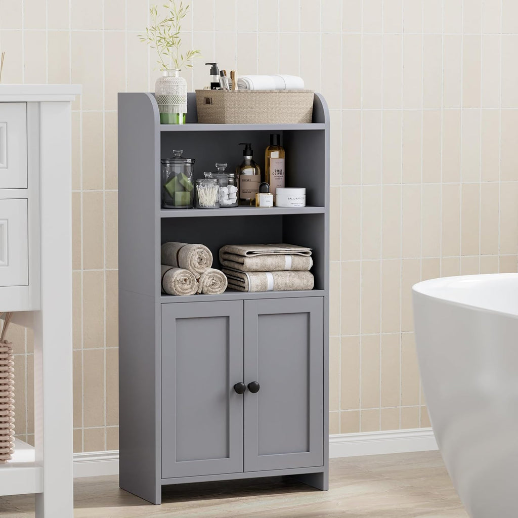 Homhedy Armario de almacenamiento de baño pequeño, almacenamiento i...