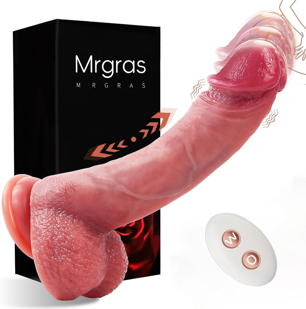 Mrgras Sex Toys Realista Empuje Punto G Consolador Vibrador Pene Co...