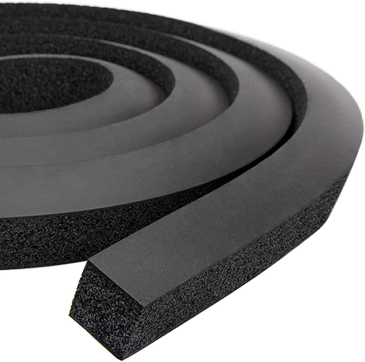 Tira aislante de espuma NBR + PVC de 13 pies, 2 rollos de 1 x 1 pul...