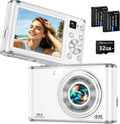 Cámara digital 4K mejorada 2026 para fotografía y vlogging, cámara...