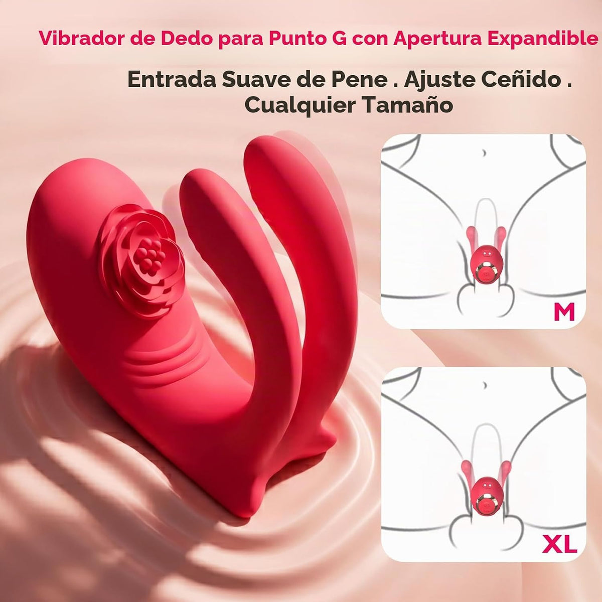 Rose Sex Toy Wearable Panty Vibrador, Correa Vibradora en Consolado...