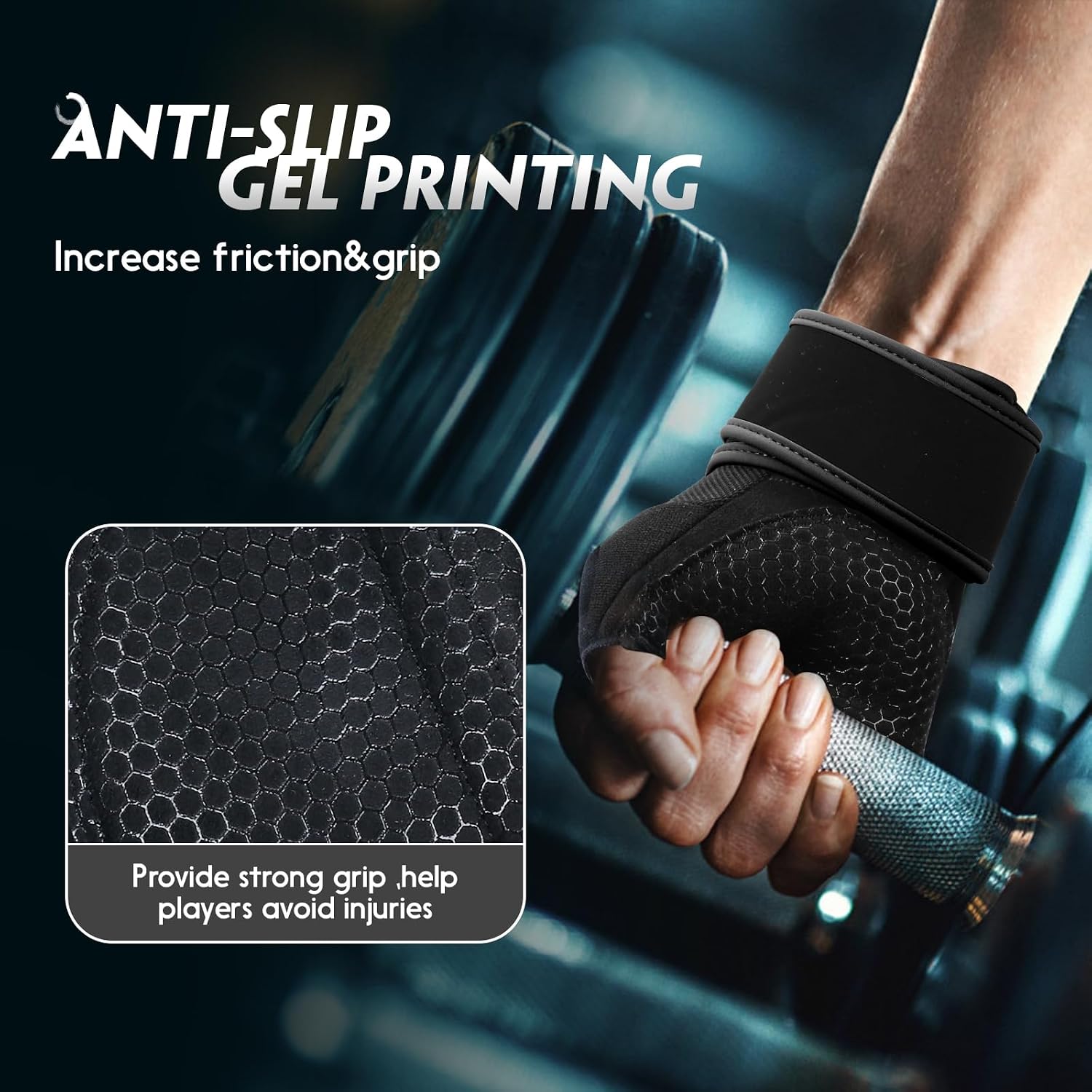 HTZPLOO Guantes de entrenamiento, guantes de gimnasio, guantes de l...