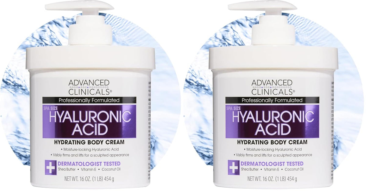Advanced Clinicals Crema de ácido hialurónico antienvejecimiento pa...