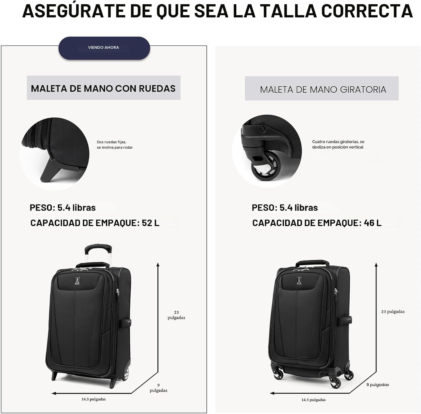 Maxlite 5 Equipaje Ligero Expandible de Lado Blando con Ruedas Gira...