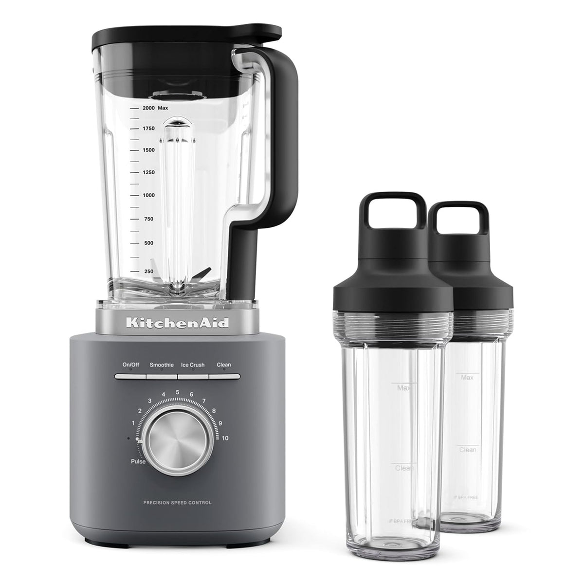 Batidora KitchenAid Pure Power con 2 jarras de mezcla personal, 170...