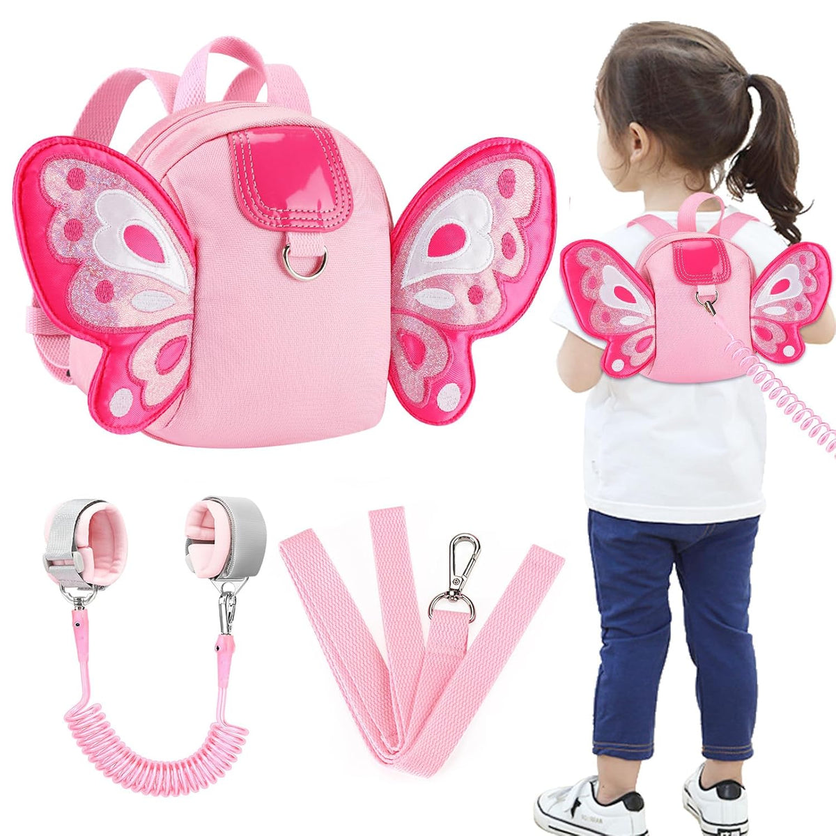Accmor Arnés para niños pequeños, mochila con correa, lindas mochil...