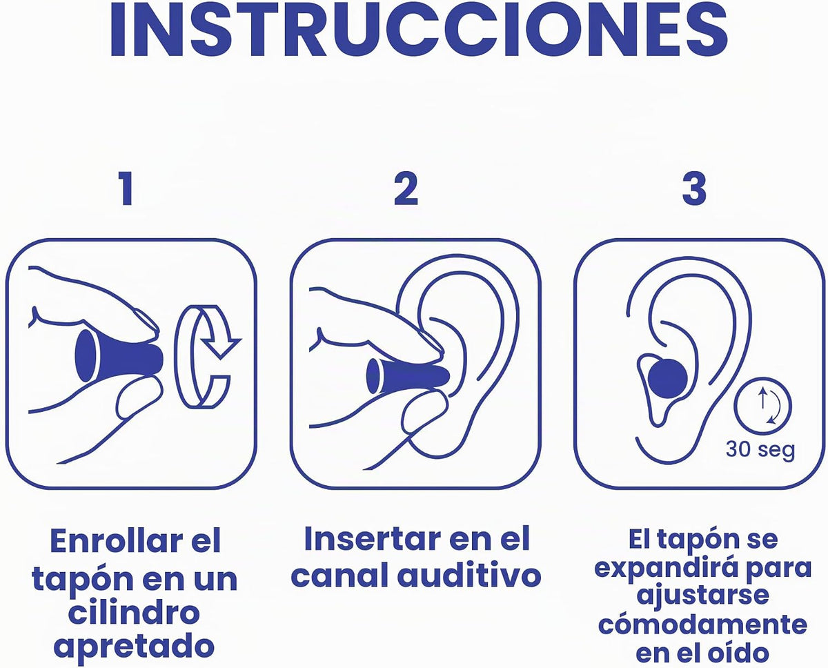 SnoozePlugs Tapones para los oídos de espuma ultra suave para dormi...