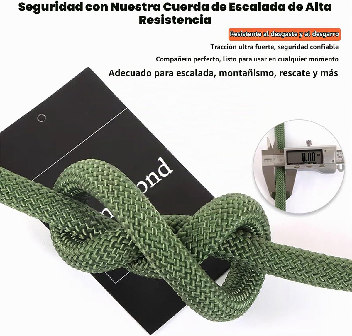 Cuerda de escalada de alambre de acero integrado, cuerda de escalad...