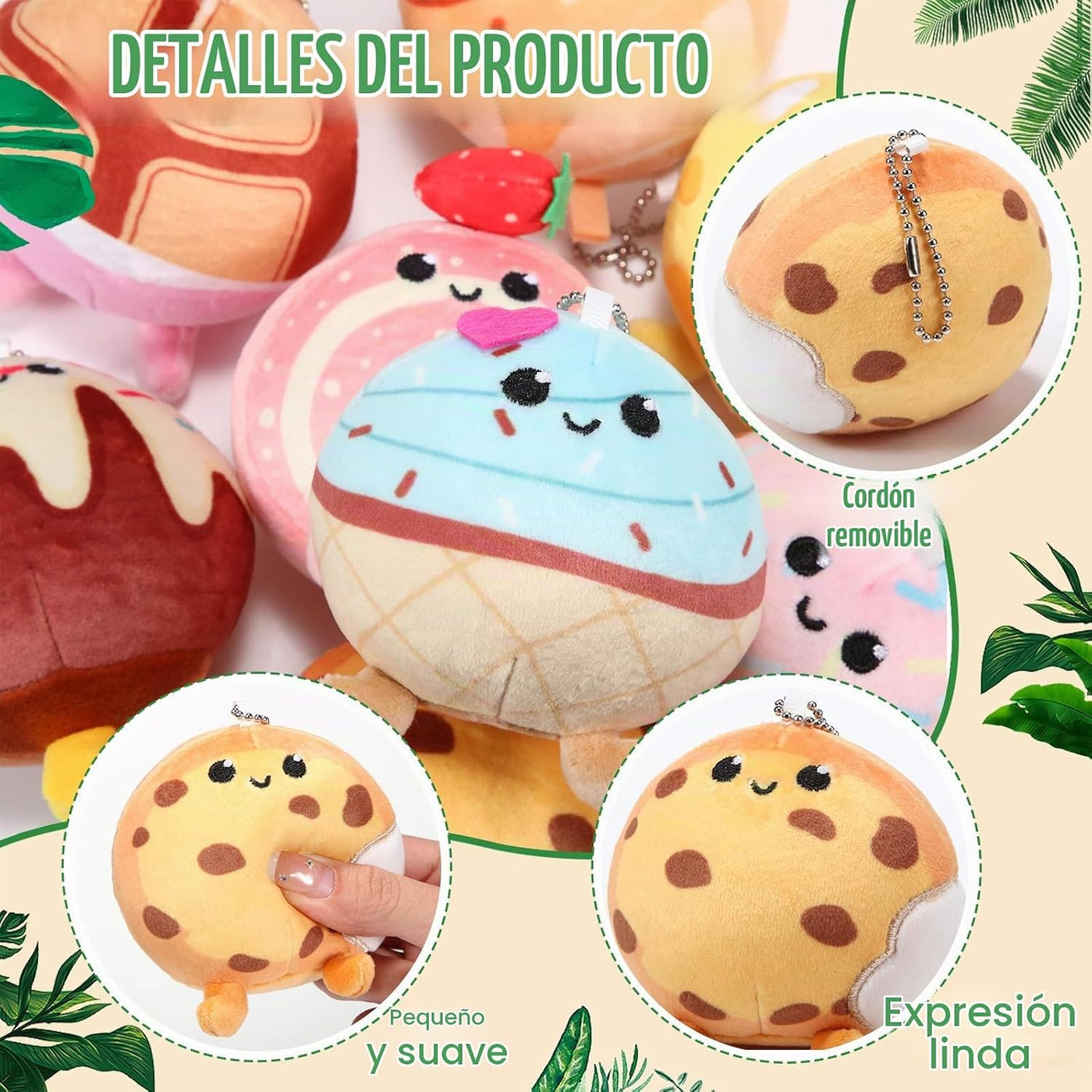 Libima - 9 animales de peluche pequeños a granel, postres | Pequeño...