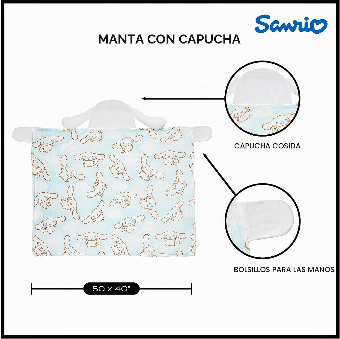 Northwest Manta con capucha de personajes, acogedora y ligera, 40 x...