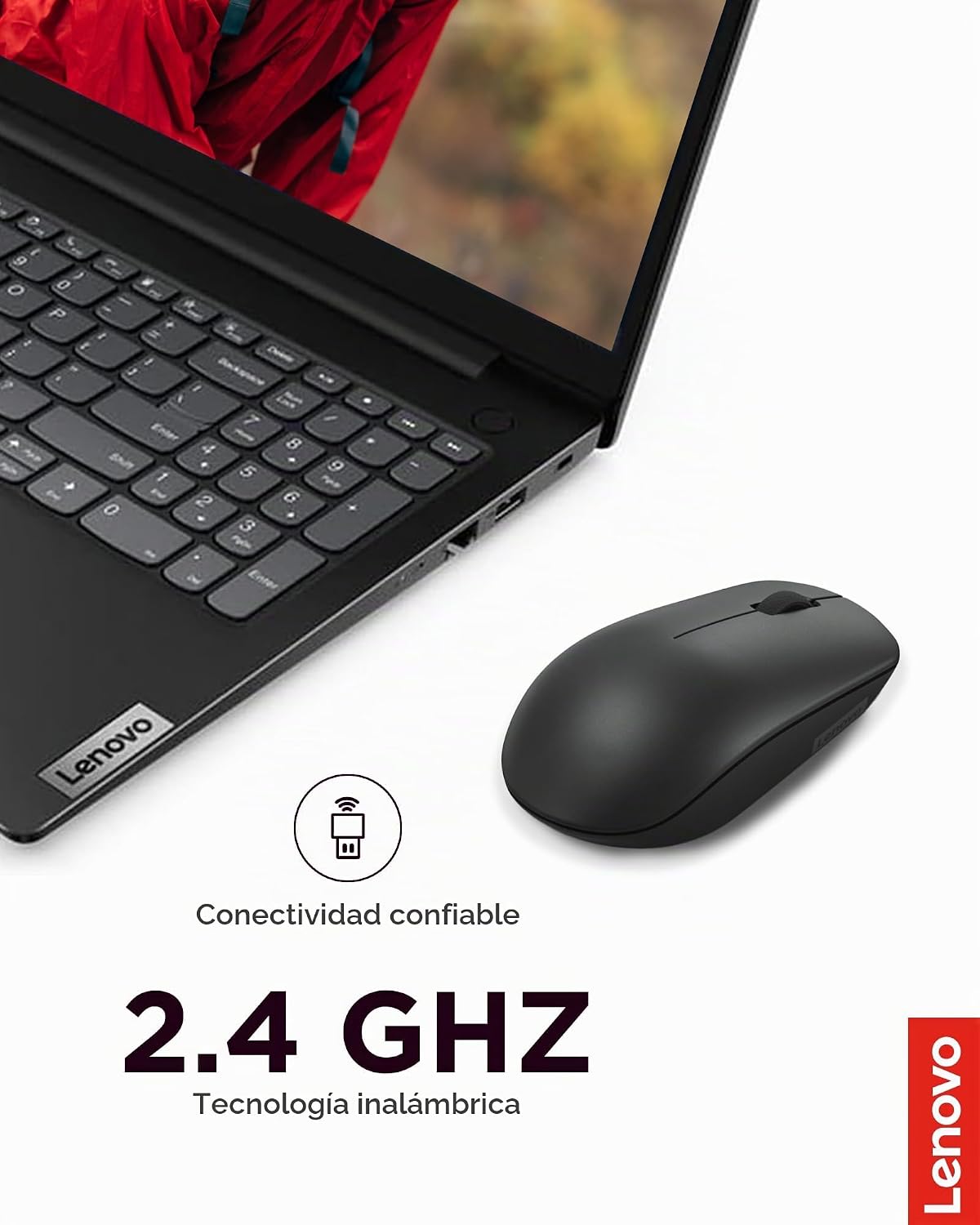 Lenovo Ratón inalámbrico 530 \u2013 Ratón de computadora de tamaño...