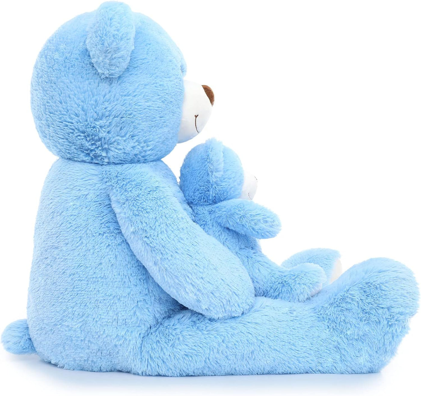 Muiteiur Juego de oso de peluche gigante azul de 40'', lind...