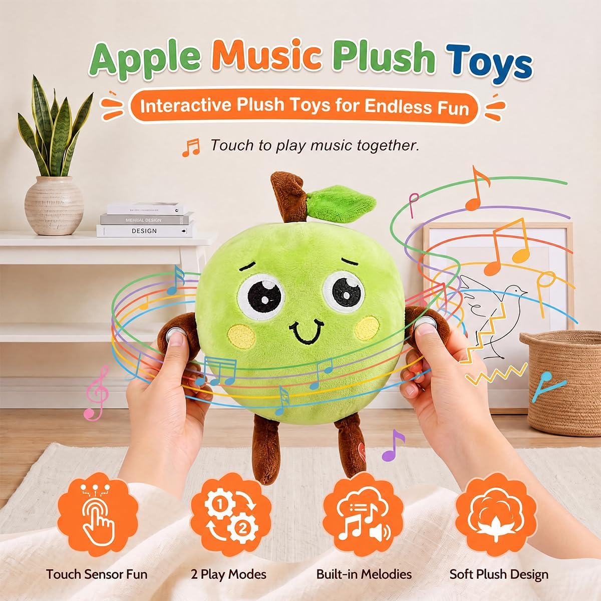 EASYFORALL Juguetes sensoriales musicales Juguete de peluche musica...