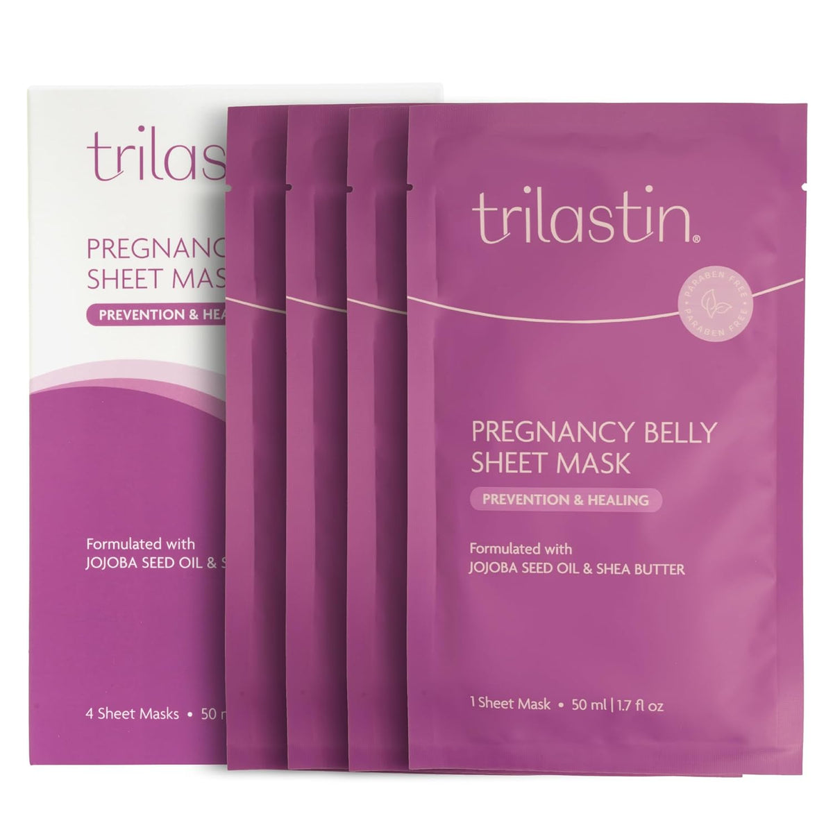 TriLASTIN Mascarillas para el vientre para mujeres embarazadas, hid...