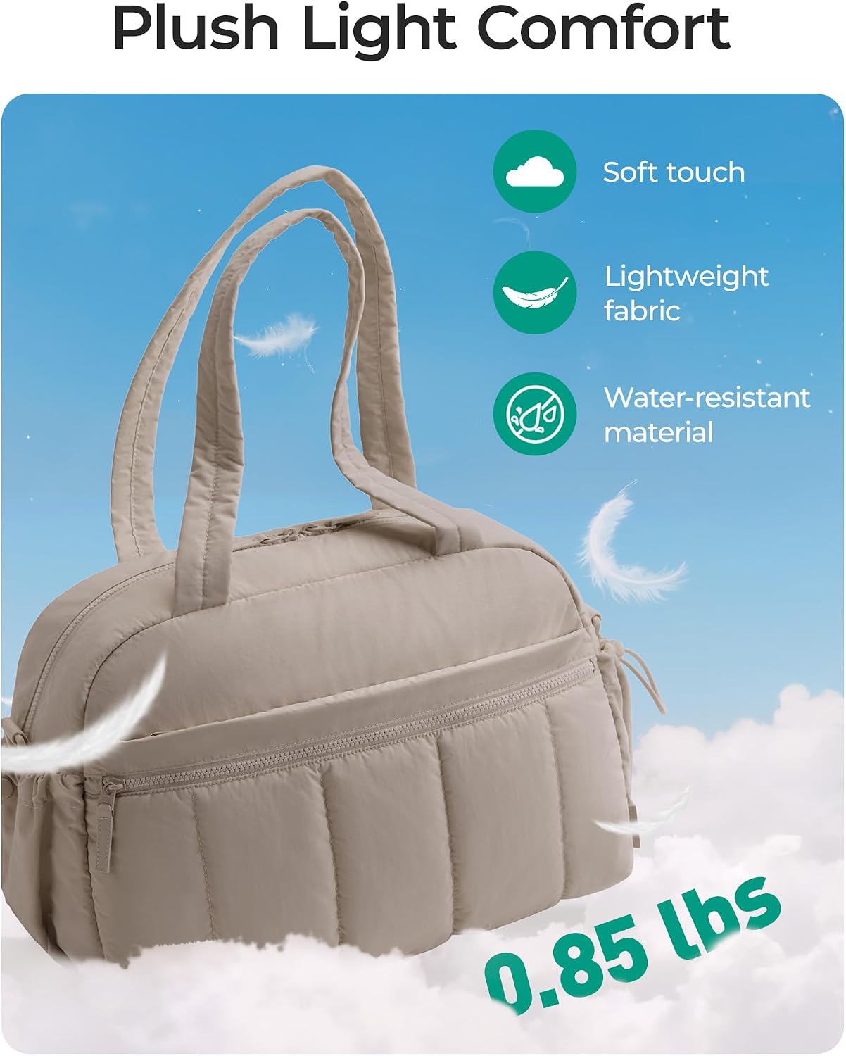 BAGSMART Bolsa de gimnasio para mujeres, bolsa de lona para viajes...