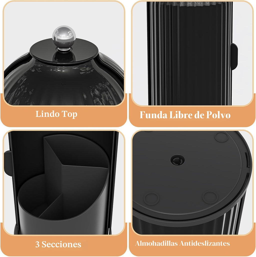 Zufudo Portacepillos de dientes a prueba de polvo con tapa, soporte...