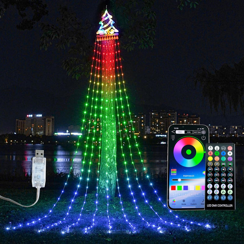 Decoraciones de Navidad para Exteriores Luces de Cadena para Árbol...
