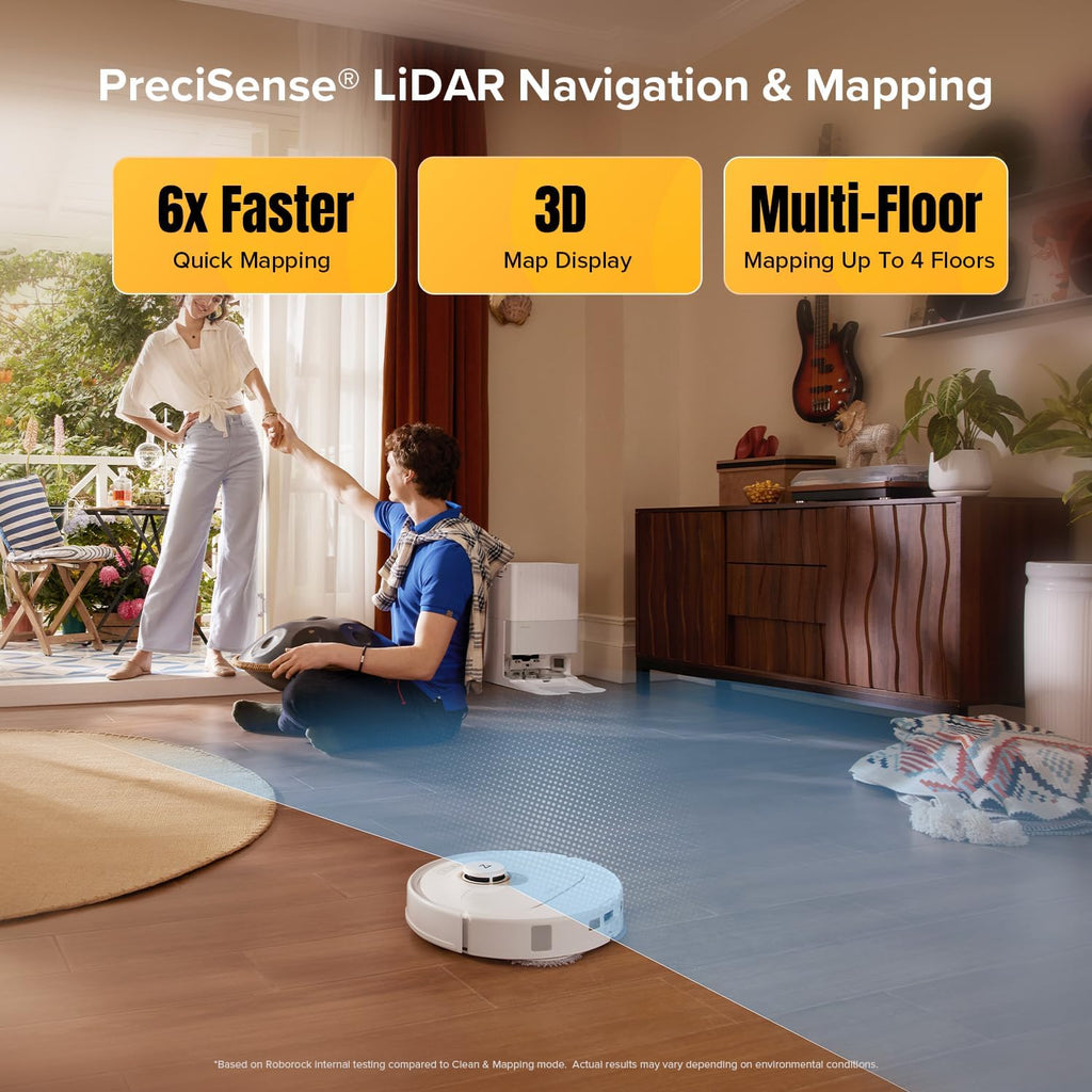 Robot aspirador y trapeador roborock Qrevo S5V, trapeador de bordes...