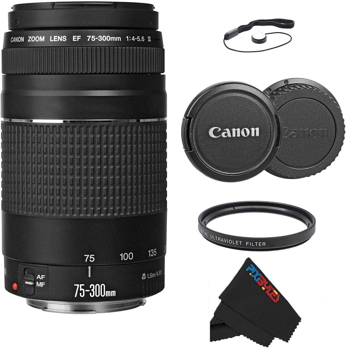 Canon EF 75-300mm f\/4-5.6 III Teleobjetivo con zoom telefoto para...