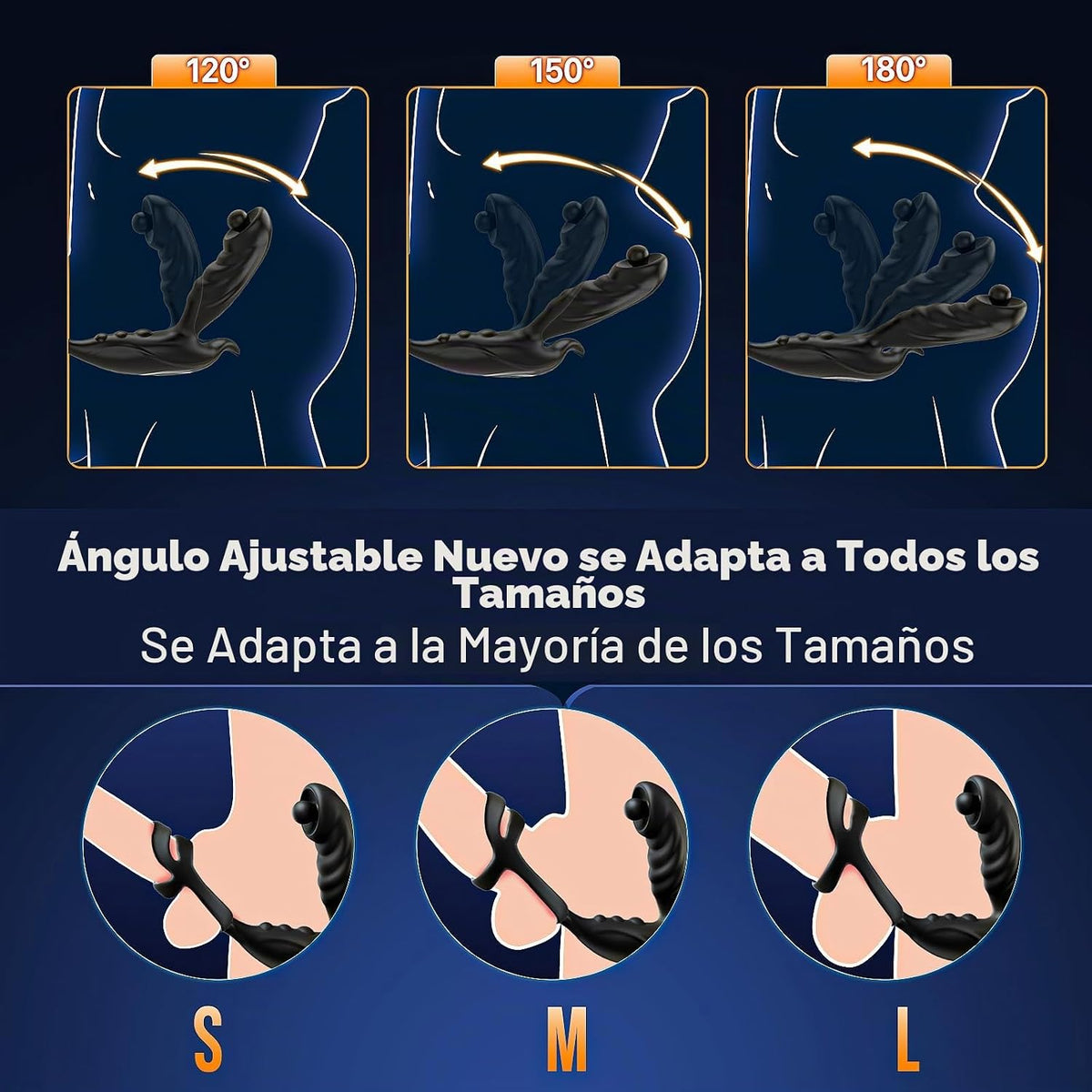 BEISAR - Masajeador de próstata vibrador anal, vibrador de empuje,...