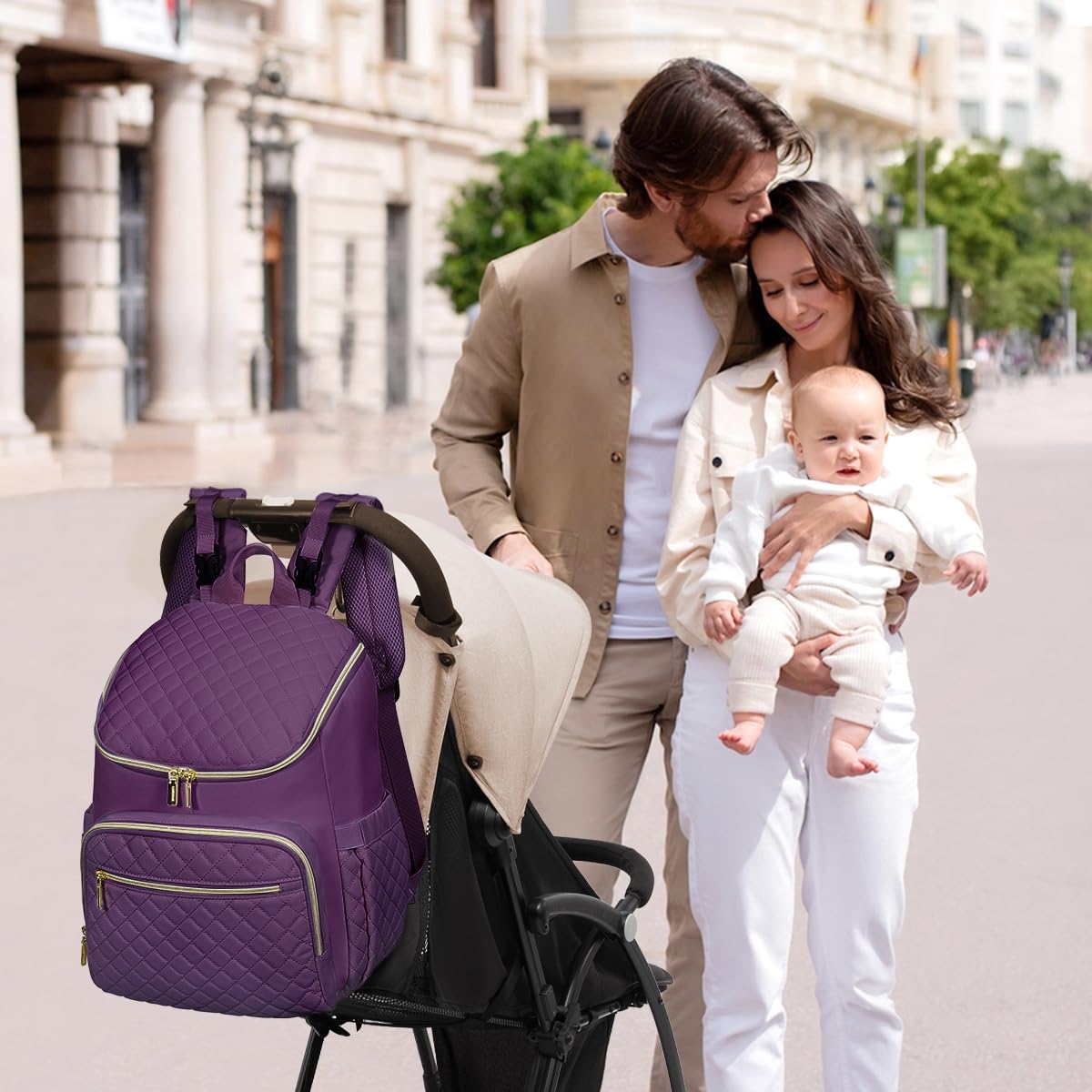 LOVEVOOK Mochila para Pañales de Gran Capacidad con Cambiador Portá...