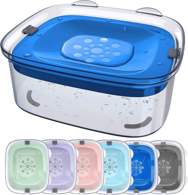 AONKEY Cuenco de agua para perros sin derrames de 3 litros con disc...
