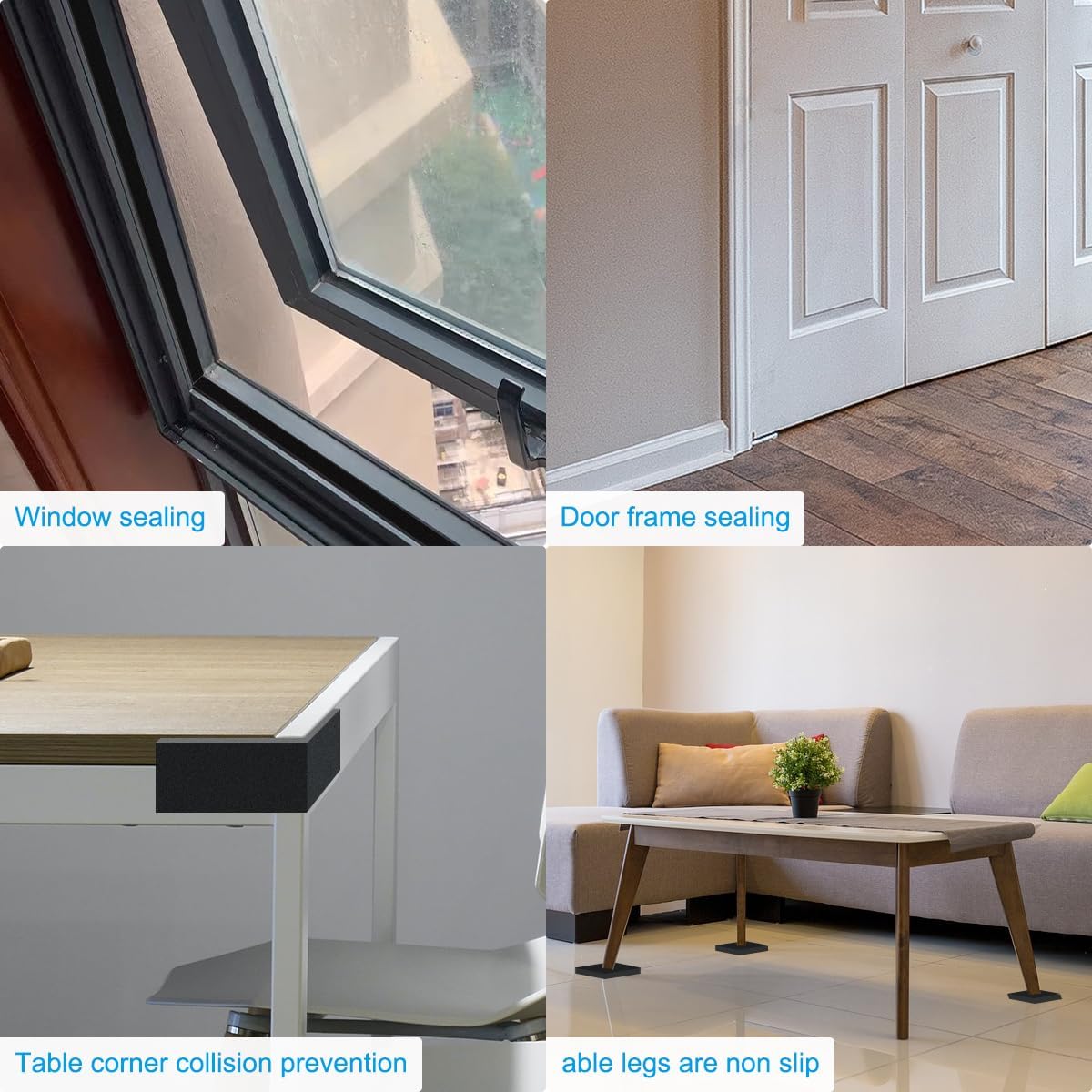 DGSL Cinta aislante de espuma, burletes para puertas y ventanas, pu...