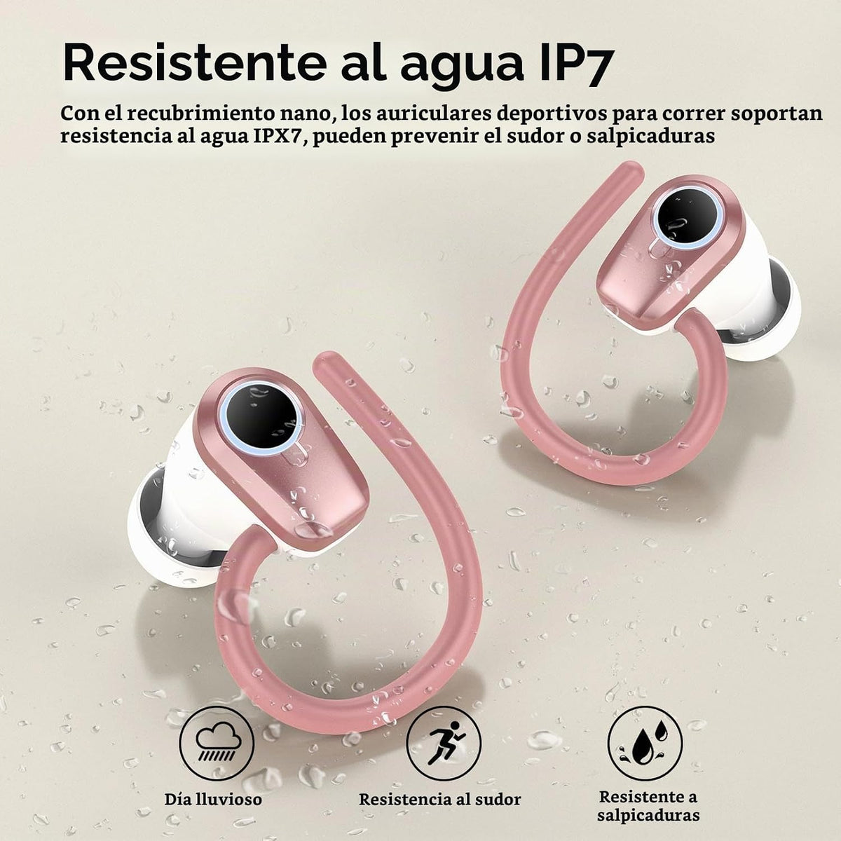 Auriculares inalámbricos, auriculares Bluetooth 2026 5.3 Sport, aur...