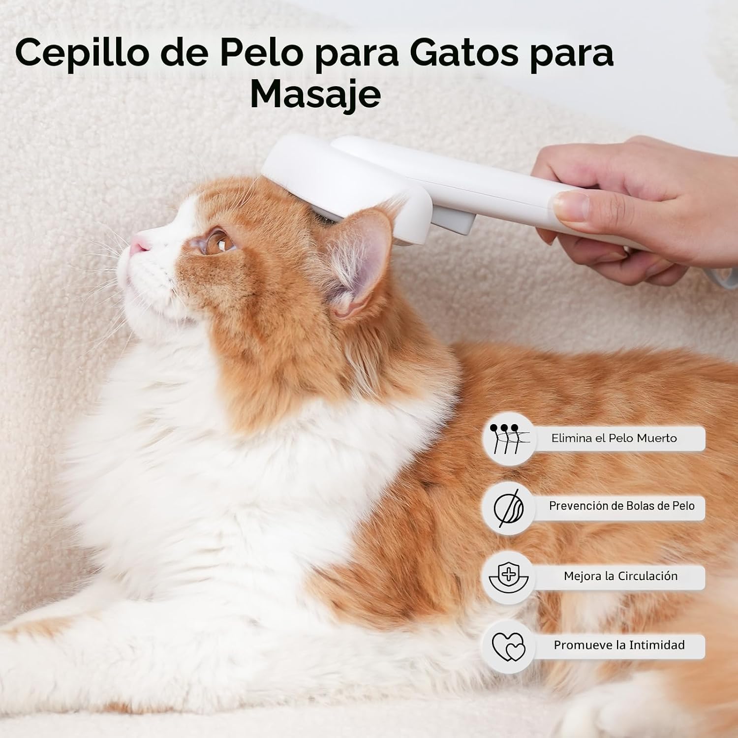 Aumuca - Cepillo para gatos de pelo largo o corto de interior, para...