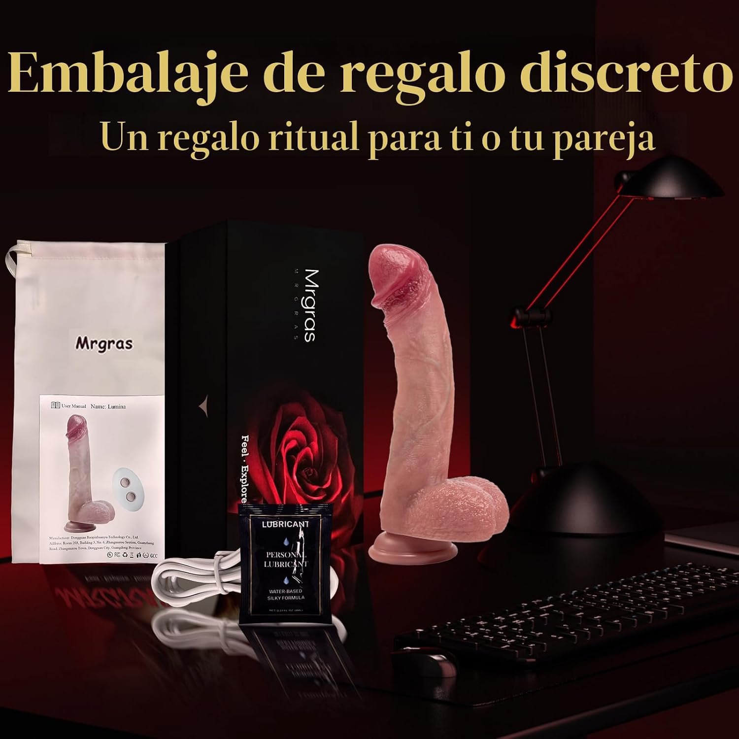 Mrgras Juguetes sexuales vibrador consolador con empuje, 3 pulsacio...