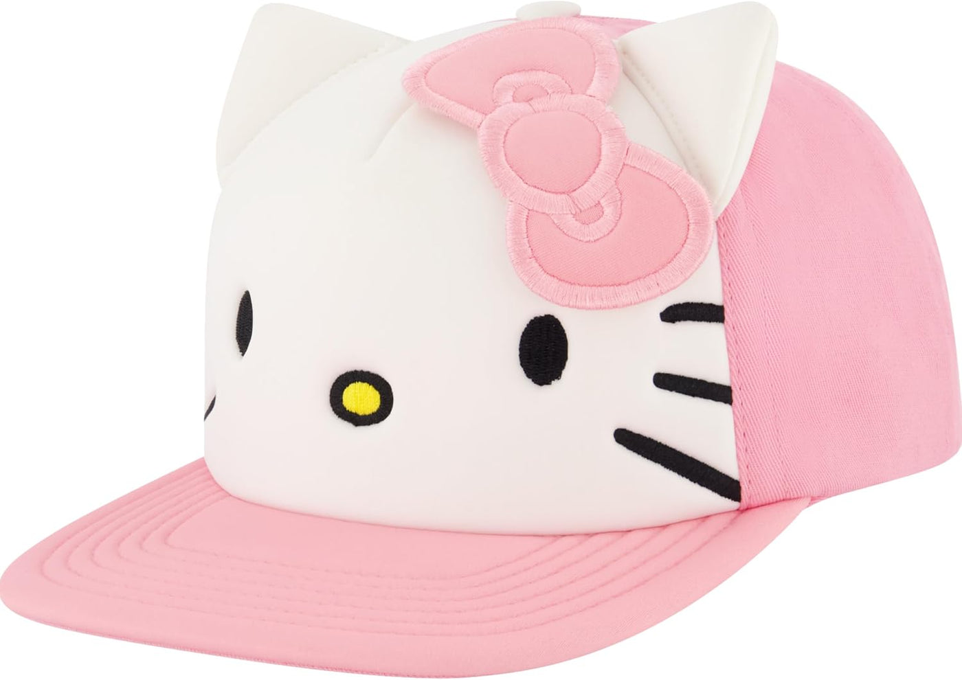 Hello Kitty Gorra de béisbol, gorra Snapback para mujer con ala pla...