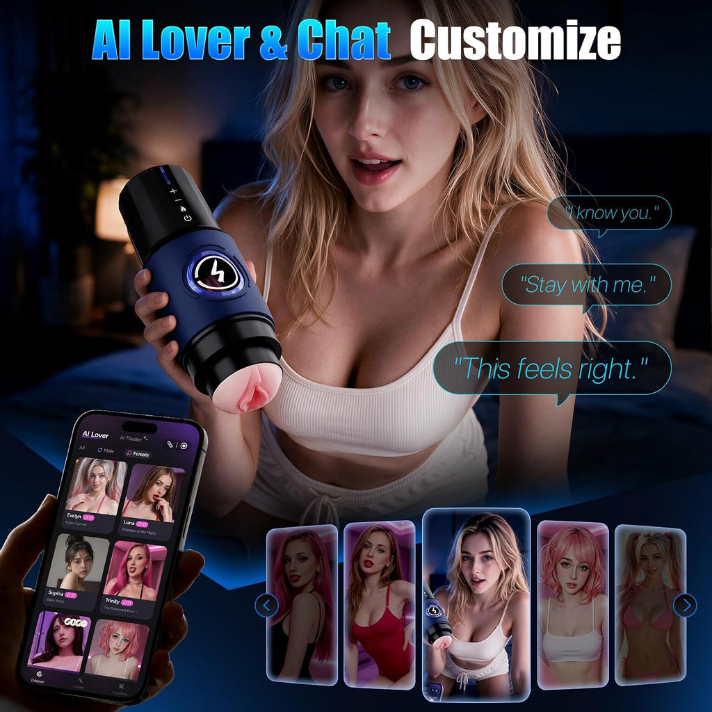 EINSEO Masturbador masculino automático juguetes sexuales para homb...