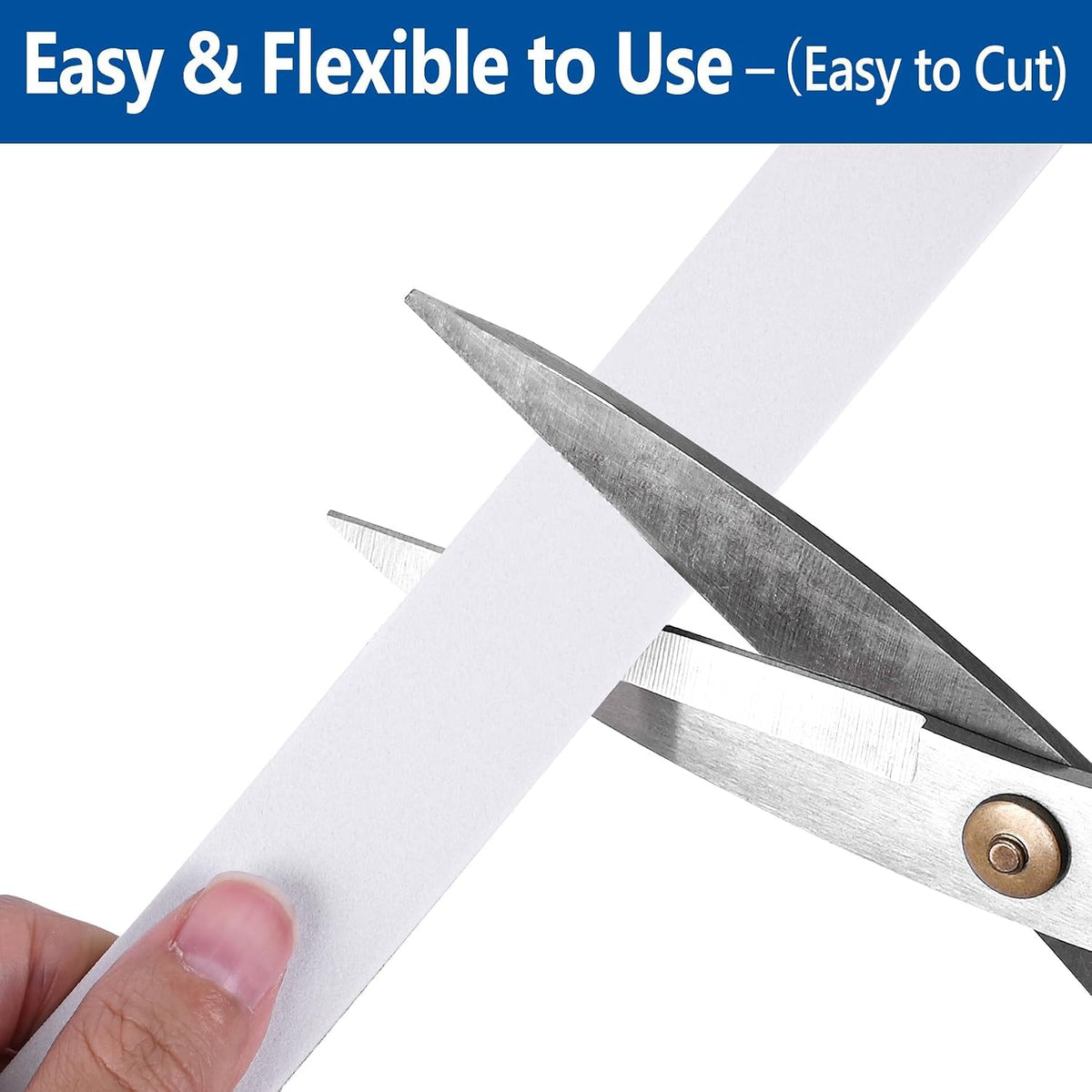 Burlete autoadhesivo de 3\/4 pulgadas x 1\/8 pulgadas x 50 pies, ti...