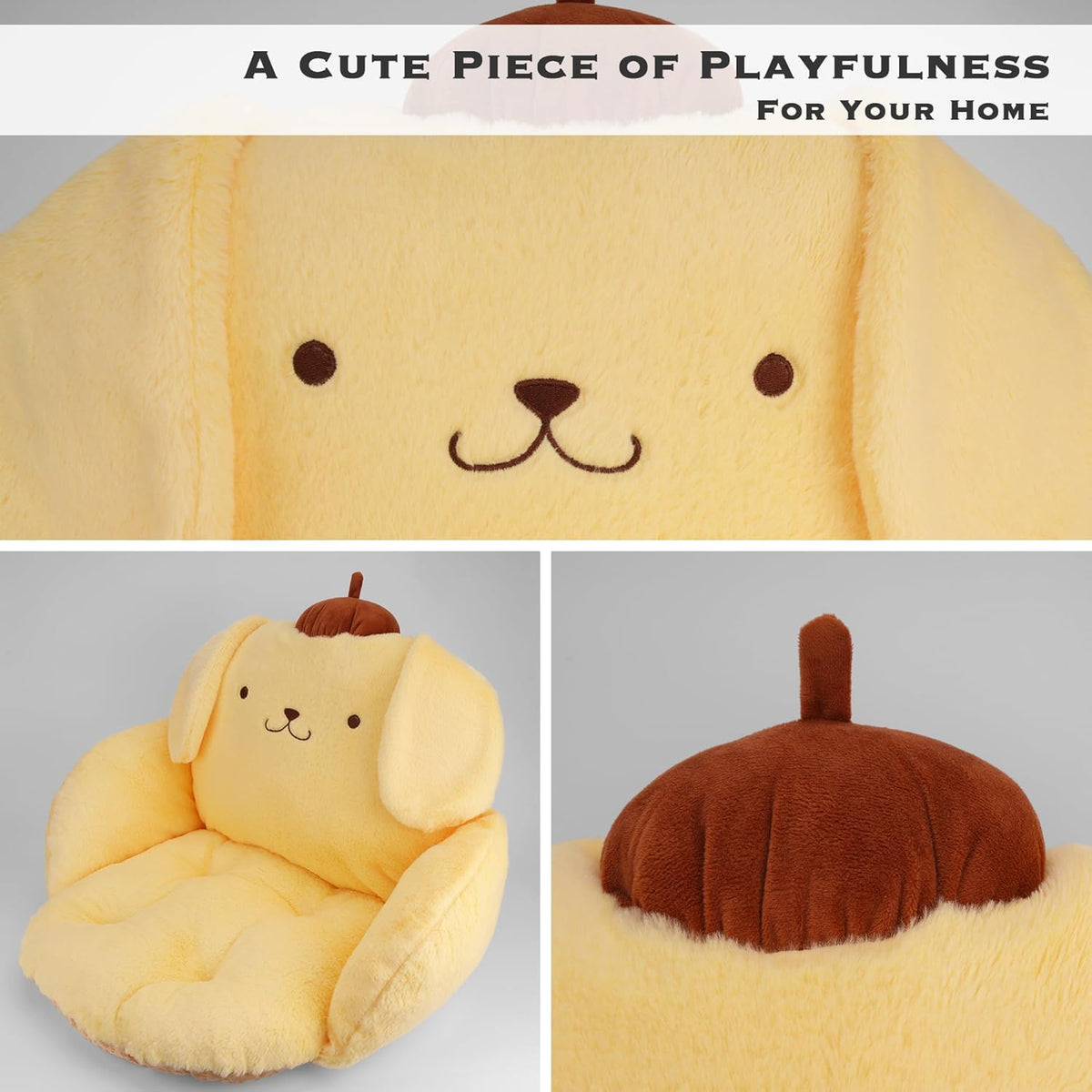 Juju - Cojín Kawaii amarillo \u2013 Decoración de habitación Kawaii...