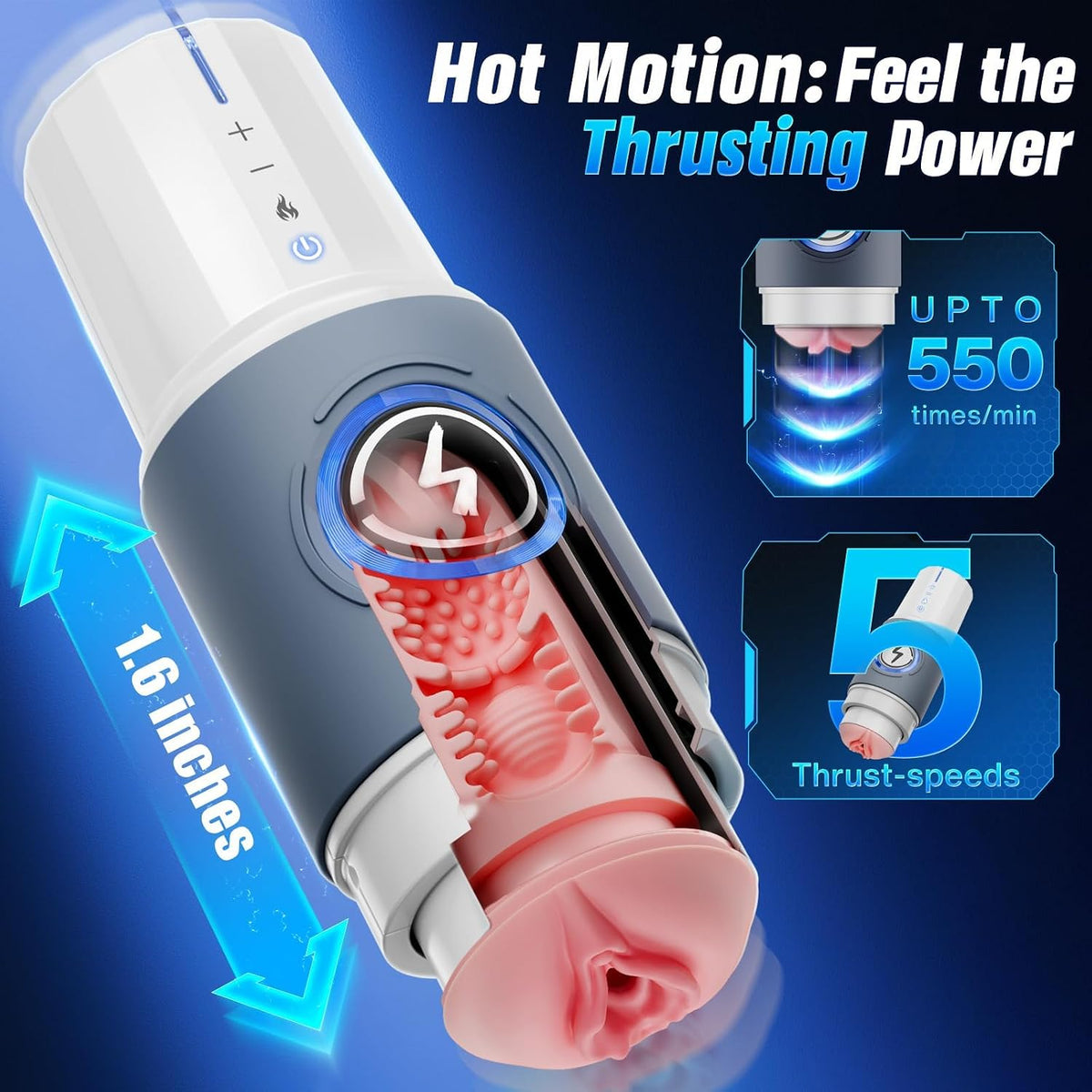 EINSEO Masturbador masculino juguetes sexuales para hombres bomba d...