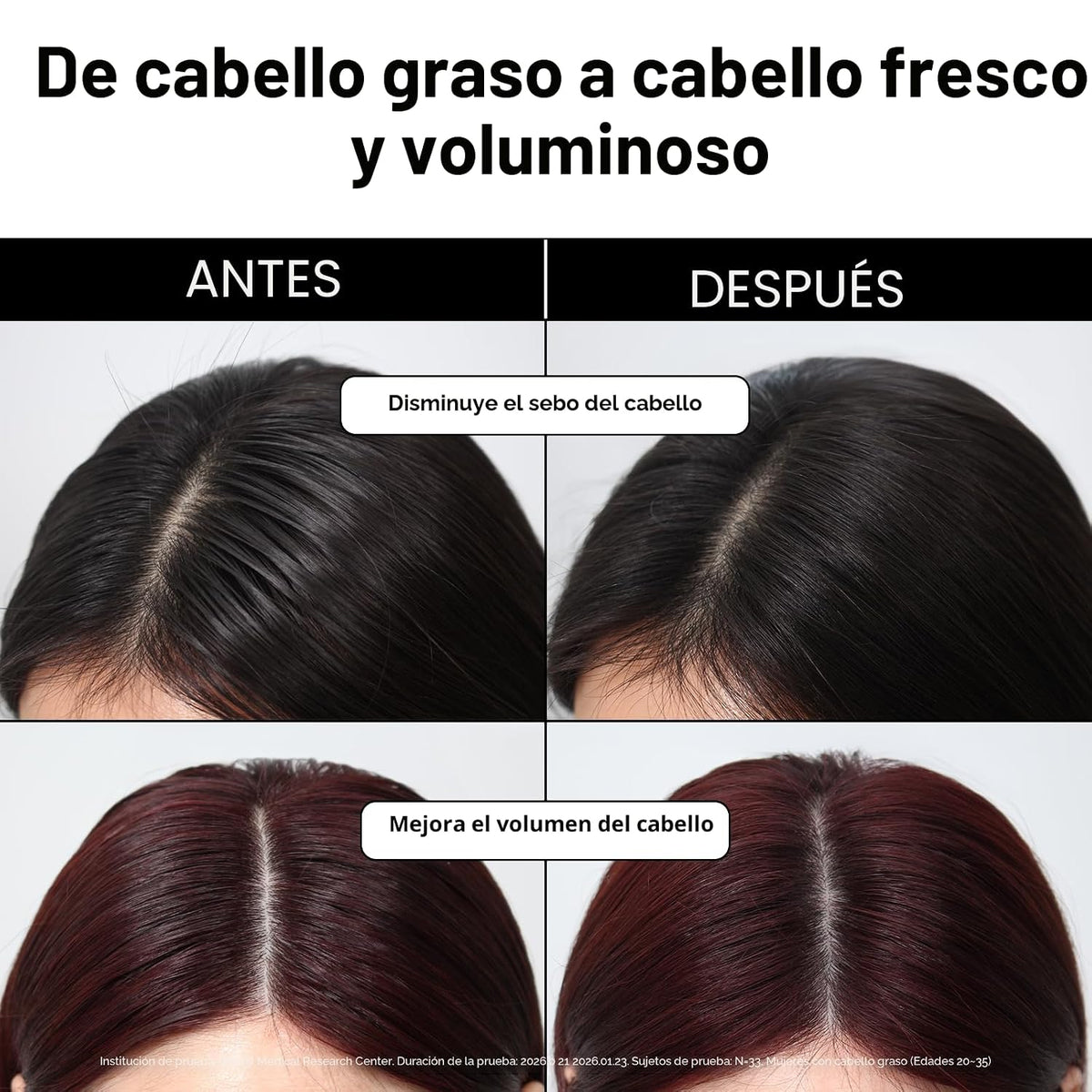 Mise En Scene Tap and Clear - Cojín de champú seco coreano para muj...