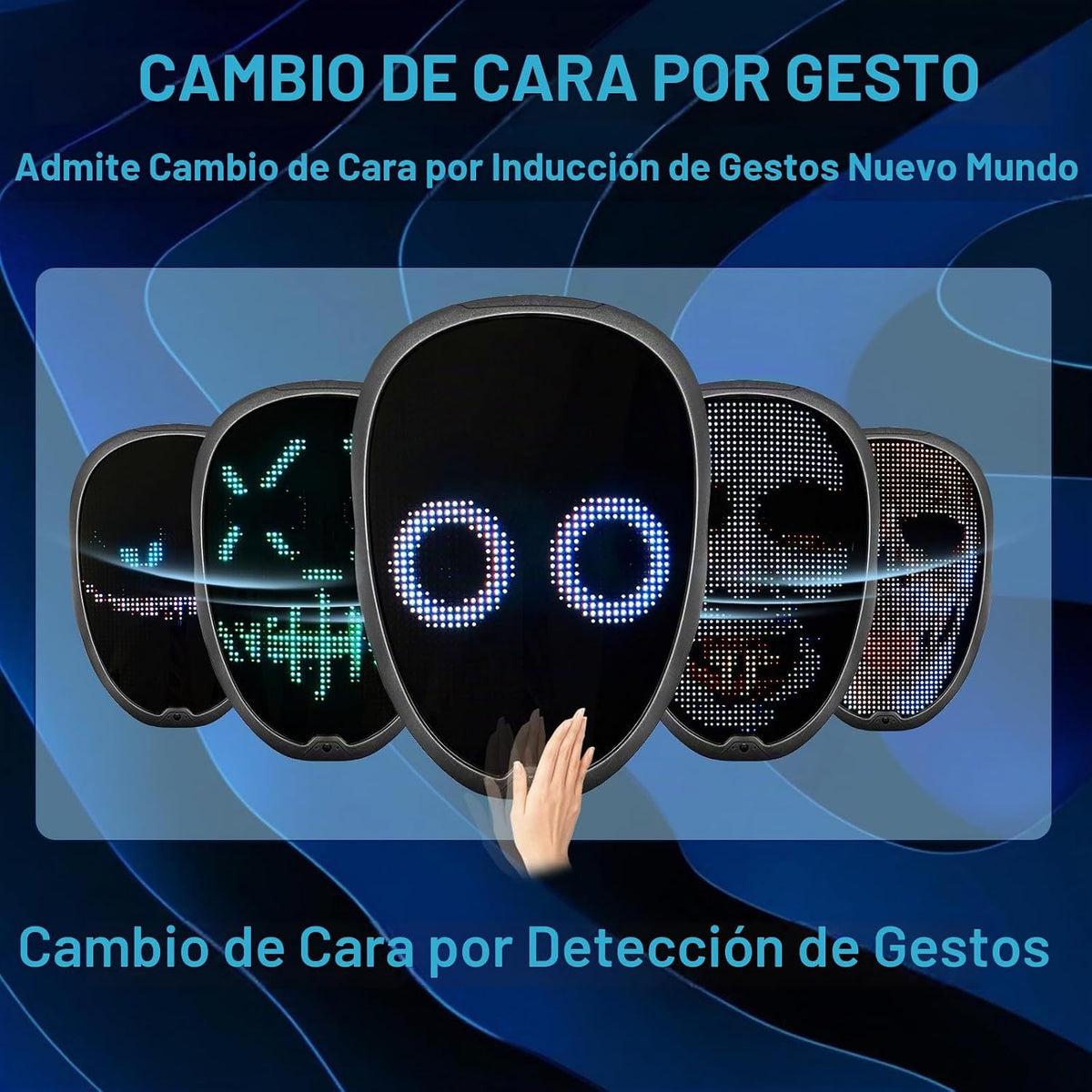 Depointer Life Máscara LED con aplicación Bluetooth controlada y |...
