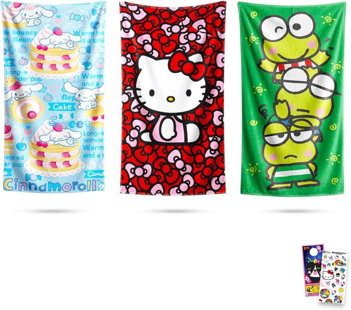 Sanrio Paquete de 3 toallas de playa \u2013 Paquete con 30 x 60 pul...
